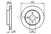 Тормозной диск NISSAN Almera N15 'R'95-00 0986479238