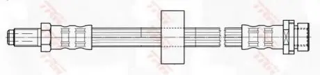 Гальмівний шланг TRW PHB414 (фото 1)