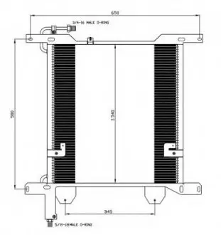 Радіатор кондиціонера NRF 35837