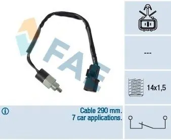 Выключатель, фара заднего хода FAE 41247