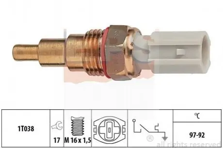 Датчик включ.вентил. Mazda 626 87-92 MX3,MX5,MX6 EPS 1850189