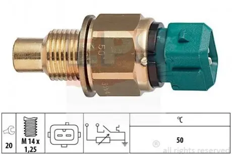 Датчик температуры Citroen/Fiat/Peugeot 1.9D-2.0HDI 98- EPS 1830554