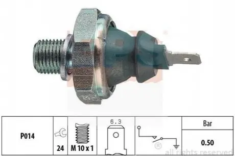 Датчик тиску масла VW Polo 1.0-1.6 94-01 EPS 1800138