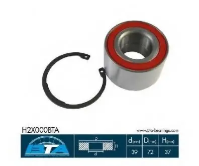 Комплект подшипника ступицы колеса BTA H2X000BTA
