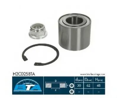 Комплект подшипника ступицы колеса BTA H2C025BTA