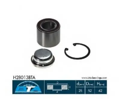 Комплект подшипника ступицы колеса BTA H28013BTA