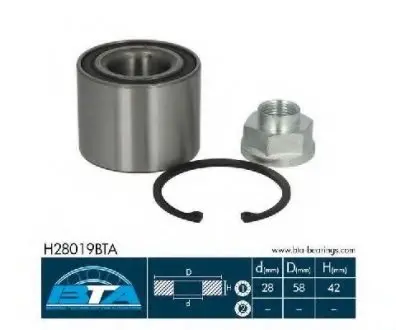 Подшипник ступицы колеса BTA H28019BTA
