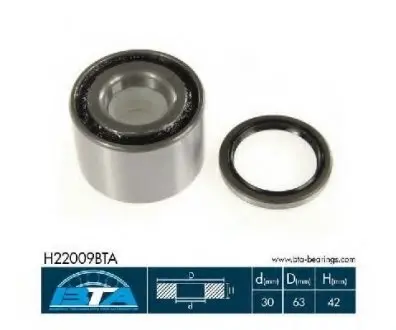 Підшипник колеса,комплект BTA H22009BTA