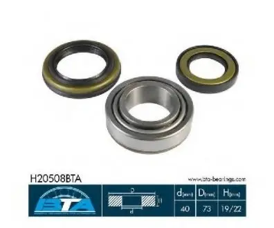 Комплект подшипника ступицы колеса BTA H20508BTA