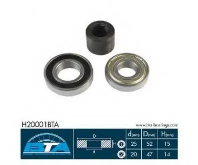 Підшипник колеса,комплект BTA H20001BTA