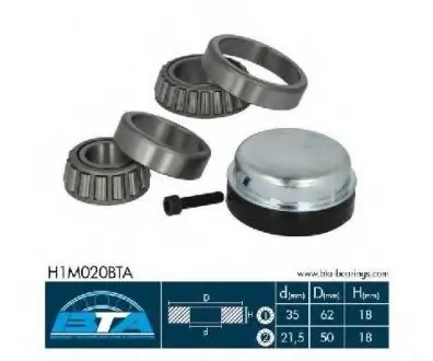 Підшипник колеса,комплект BTA H1M020BTA