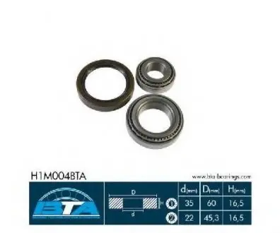 Комплект подшипника ступицы колеса BTA H1M004BTA