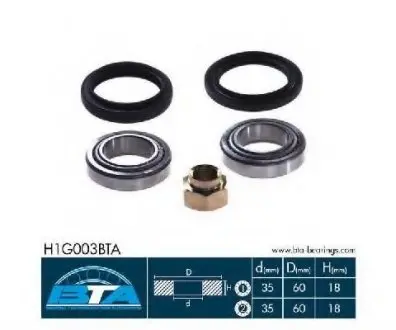 Комплект подшипника ступицы колеса BTA H1G003BTA