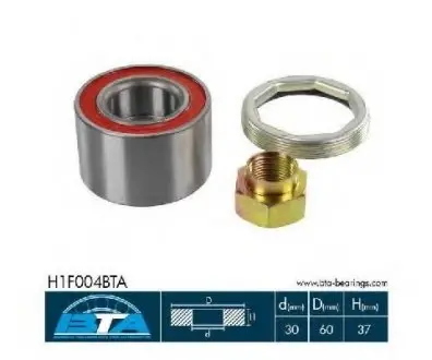 Комплект подшипника ступицы колеса BTA H1F004BTA (фото 1)