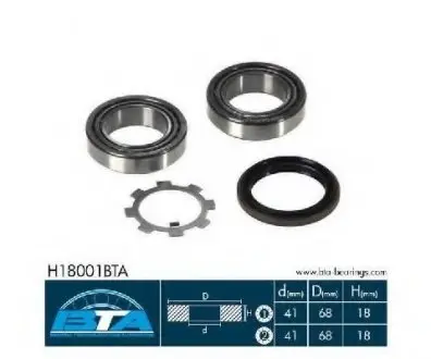 Комплект подшипника ступицы колеса BTA H18001BTA