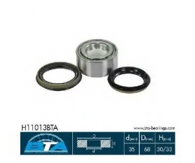 Підшипник колеса,комплект BTA H11013BTA