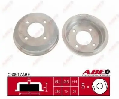 Гальмівний барабан ABE C60517ABE