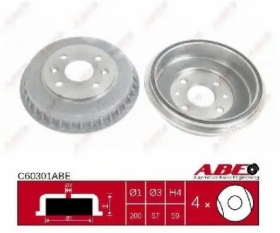 Гальмівний барабан ABE C60301ABE