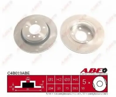 Гальмівний диск ABE C4B019ABE