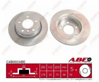 Тормозной диск ABE C4B002ABE