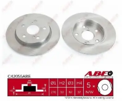 Тормозной диск ABE C42055ABE