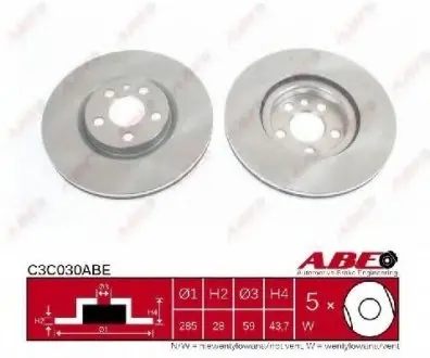 Гальмівний диск ABE C3C030ABE