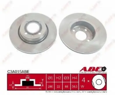 Гальмівний диск ABE C3A015ABE