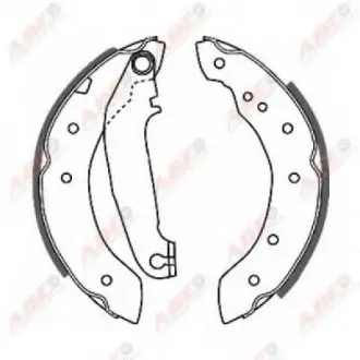 Комплект тормозных колодок ABE C0V002ABE