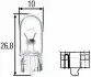 Автолампа Behr Standard W5W W2,1x9,5d 5 W прозрачная HELLA 8GP003594251 (фото 1)