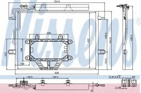 Конденсатор, кондиционер NISSENS 940325