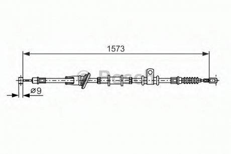 Трос, стояночная тормозная система BOSCH 1987482399 (фото 1)