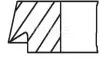 Поршневі кільця 82.76 +0.25 (1.2*1.2*2) Audi A3/A4/A5 2.0TFSI, VW Passat/Tiguan 2.0TFSI 07- MAHLE / KNECHT 028 14 N1 (фото 2)