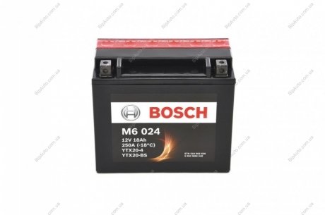 Акумуляторна батарея 18Ah/250A (177x88x156) (AGM) (мото) замінено на 0986FA1260 BOSCH 0 092 M60 240