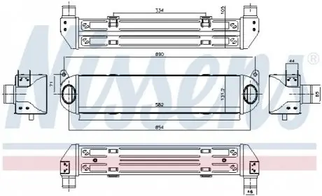 Радіатор охолодження повітря NISSENS 96243