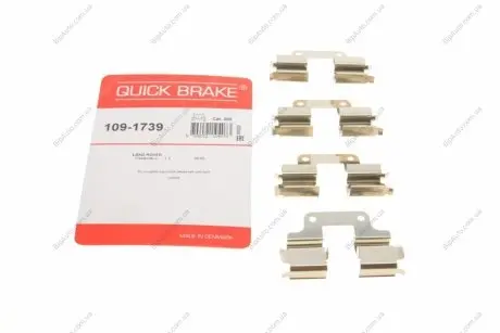 Монтажный компл.,тормоз.колодки QB109-1739 QUICK BRAKE 1091739