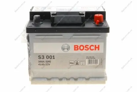Акумулятор 12В/41Аг/360А/10,76кг 0 092 S30 010 BOSCH 0092S30010