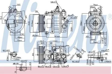 Компресор кондиціонера NI NISSENS 890322
