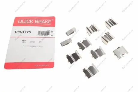 Планка супорта (переднього) прижимна (к-кт) Mazda CX-7/CX-9 06- (Sumitomo) 109-1775 QUICK BRAKE 1091775