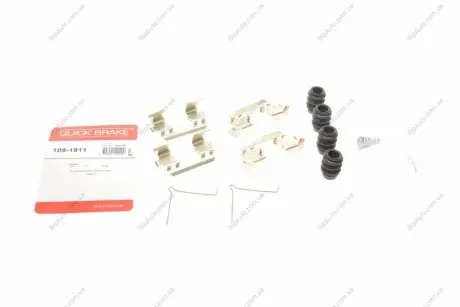 Планка супорта (переднього) прижимна (к-кт) Honda Jazz III 08- (Akebono) 109-1811 QUICK BRAKE 1091811