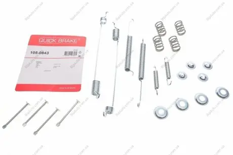 Монтажный комплект барабанных колодок QUICK BRAKE 1050843