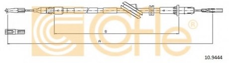Трос, стоянкова гальмівна система COFLE 109444 (фото 1)