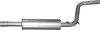 Rear silencer VW Polo 1.05/1.3i/1.3D 3D 84-90 POLMO / 30.23 POLMOSTROW 3023 (фото 1)