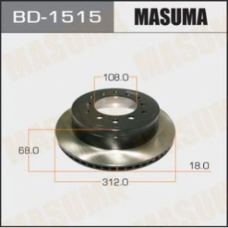 Диск гальмівний MASUMA BD1515