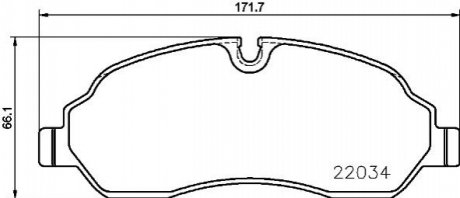 Гальмівні колодки дискові P24 171 BREMBO P24171 (фото 1)