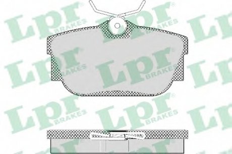 Комплект тормозных колодок, дисковый тормоз LPR 05P1303
