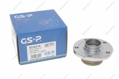 Подшипник зад. ступицы Audi A3 1.6-2.0FSI 05/03- VW Touran 1.6FSI-2.0TDI 02/03- Caddy III 04- GSP 9232018