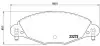 Комплект тормозных колодок, дисковый тормоз BREMBO P 61 072 P61072