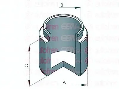 Поршень, корпус скоби гальма SEINSA AUTOFREN D025359