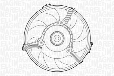 WENTYLATOR CHгODNICY VW 2,4/3,0 A4 01-/A6 01-05 MAGNETI MARELLI MTC263AX