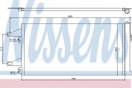 Конденсатор, кондиционер NISSENS 94985